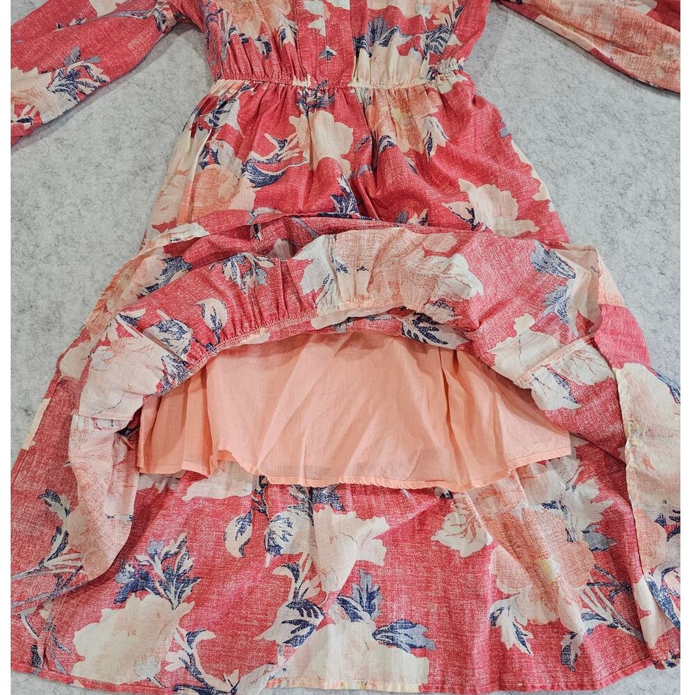 Gap Floral Print Three-Quarter Sleeve Tiered Midi Dress, Fully Lined, Sz XS - Picture 13 of 13